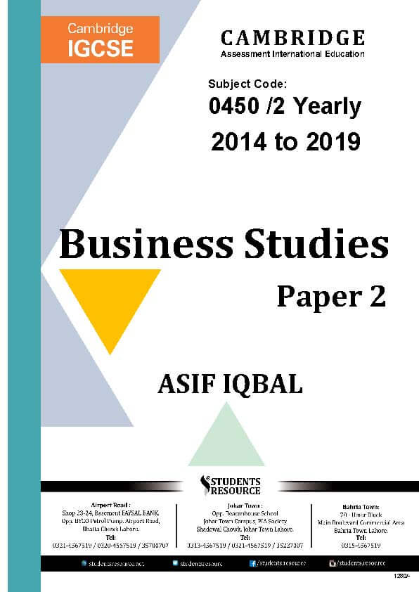 business studies 0450 notes